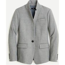 J.Crew Women s Regent Blazer Gray Preppy Size 0 Business Casual Corpcore