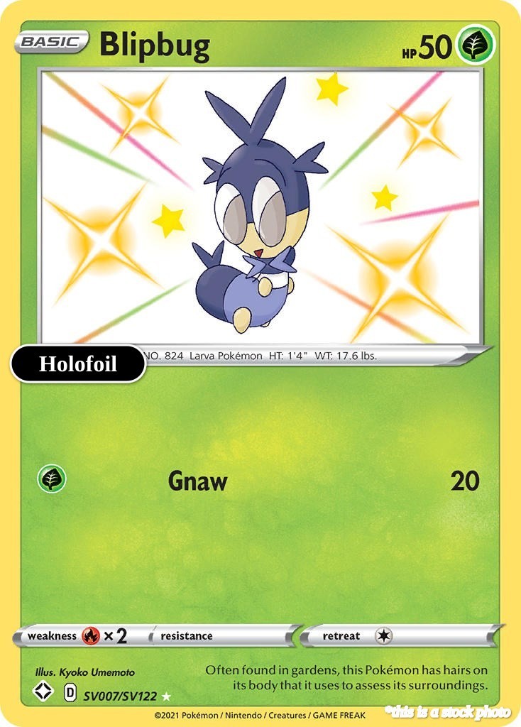 Blipbug SHFSV SV007/SV122 Pokémon Shiny Holo Rare NM
