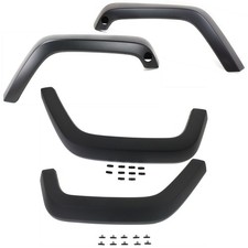 Fender Flares Set For 2007-17 Jeep Wrangler Front Rear Lh Rh Textured Black
