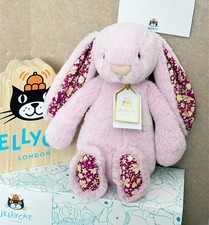 NWT Jellycat Thistlepop Blossom Luxe Bunny Plush Toy Exclusive Beige Bunny Dolls