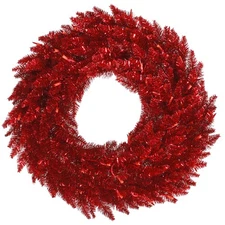 Vickerman 60" Tinsel Red Fir Wreath 480T - K165260