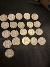 Franklin Silver Half Dollars 1952-1963 Circulated Lot 21 total.