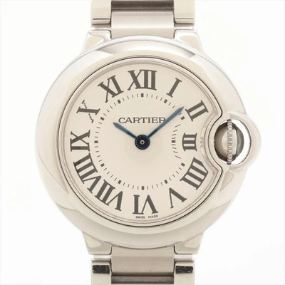 Cartier Ballon Bleu Doo Cartier W69010Z4 SS SS QZ Silver-Face