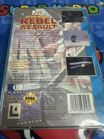 Star Wars: Rebel Assault (Sega CD, 1993) Complete W/ Case & Manual CIB TESTED