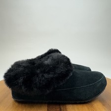 New Womens Sorel Go Coffee Run Faux Fur Slip On Comfort Shoes Slippers Size 7 M