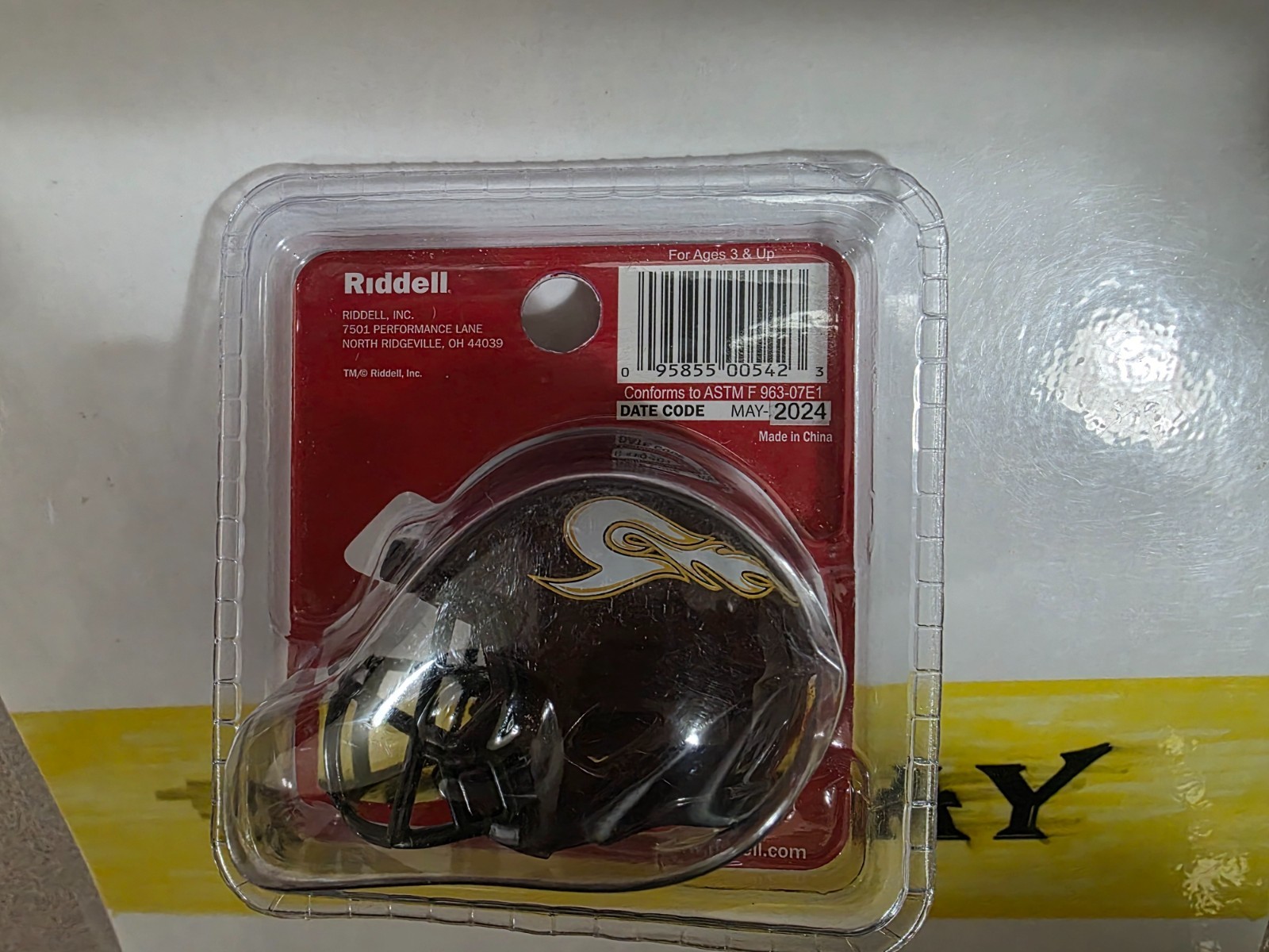 RIDELL POCKET PRO SIZE FOOTBALL helmet RIDDELL LOGO 2025 SPEED black ...