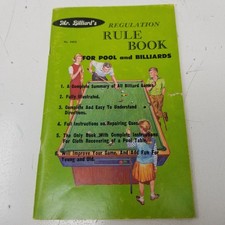 Mr Billiards Rule Book Dynaball Company 1966 Pool Billiards Guide Instruction