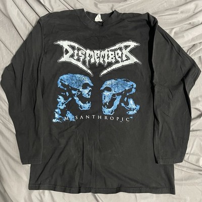 Vintage 2000s Dismember Misanthropic Death Metal Band Longsleeve Shirt Sz M READ