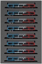 KATO N Gauge Ku 5000 Tricolor Color 8cars Set 10-1603 Model Train Freight Car