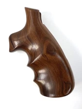 Hogue S&W N Frame Round Butt Pau Ferro Hardwood Grip - 25300 Actual Pictures