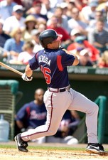 Mark DeRosa Atlanta Braves bats at a MLB spring training game circ- 2004 Photo 6