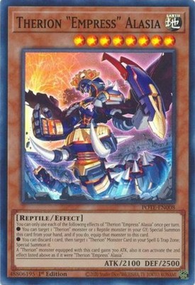 Therion ''Empress'' Alasia - POTE-EN008 - Super Rare - 1st Edition Heavily Played