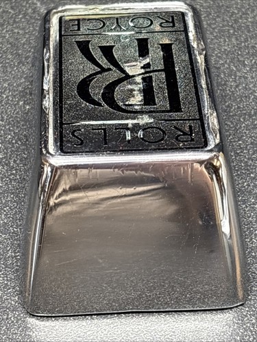 1955-1962 ROLLS ROYCE SILVER CLOUD REAR BUMPER BADGE EMBLEM CHROME RR OEM 033671 - Picture 4 of 12