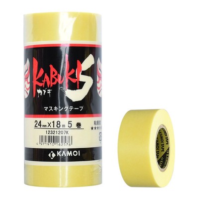 KAMOI Kabuki-S Abdeckband Abklebeband 24mm x 18m 5er Pack