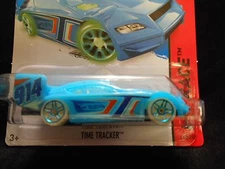 HW HOT WHEELS 2014 HW RACE #183/250 TIME TRACKER HOTWHEELS TEAL RACE TRACK READY