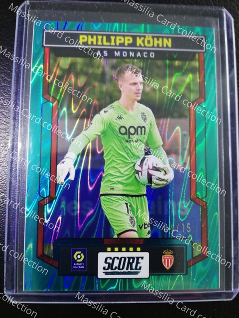 2023-24 panini score ligue 1 Philipp Kohn 4/15 Teal Swirl AS Monaco FC 2024