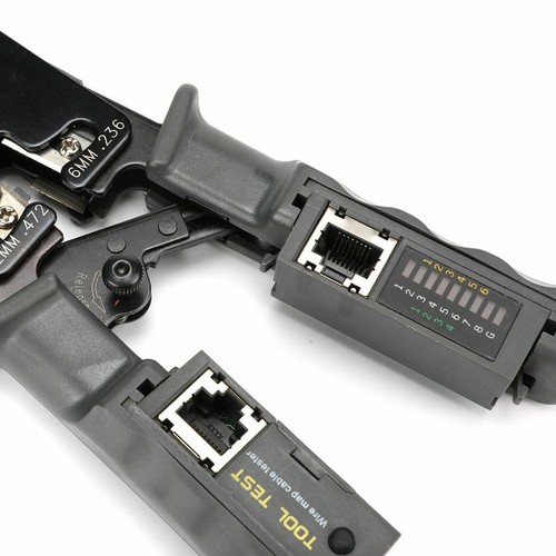 RJ45 Modular Crimp Tool with Built-In RJ45 Tester Ethernet Crimp Cabling Tool - Picture 7 of 11