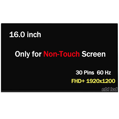 for ASUS VIVOBOOK 16X M1603Q M1603QA-R7512 16'' FHD+ 30Pin LCD Screen Replacement