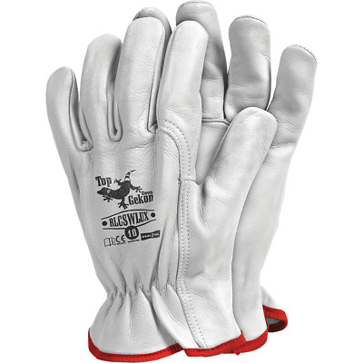 Montagehandschuhe Arbeitshandschuhe Ziegenleder Weiß Top Qualität Gr. 10 NEU