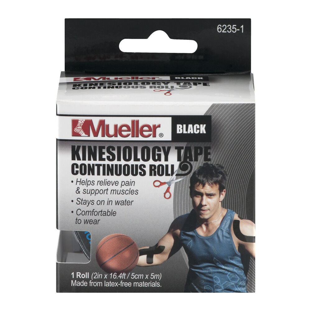 Mueller Kinesiology Sport Tape 2 in x 16 ft BLACK ***