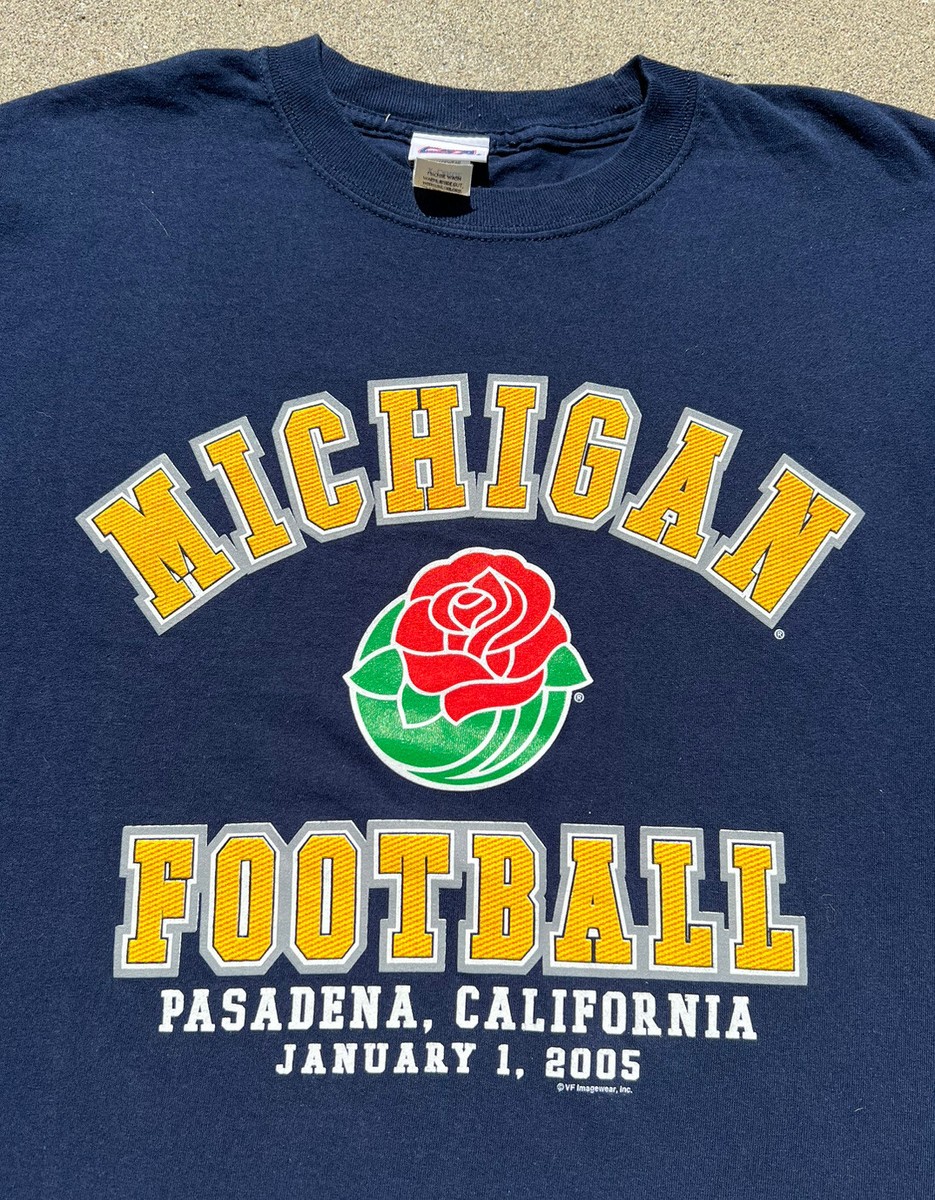 Vintage 2005 University Of Michigan College Football Rose Bowl LS