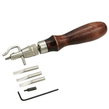 5-in-1 DIY wood leather adjustable splicing growell crease leather tool