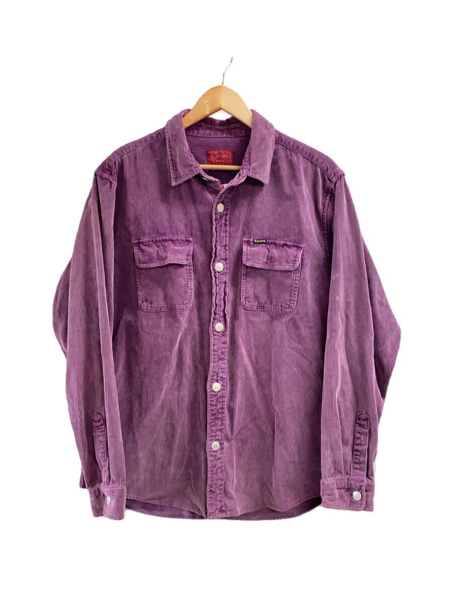 Supreme Long Sleeve Shirt/L/Corduroy/Purple | eBay 