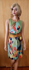 WOMEN'S ADRIENNA PAPELL ABSTRACT SLEEVELESS DRESS ~ sz 8