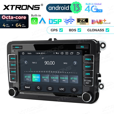 For VW Volkswagen Jetta Passat 7'' 8-Core Carplay Android 13 Car GPS Stereo Radio