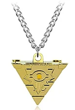 Yugioh Millennium Puzzle Themed Logo Pendant Necklace
