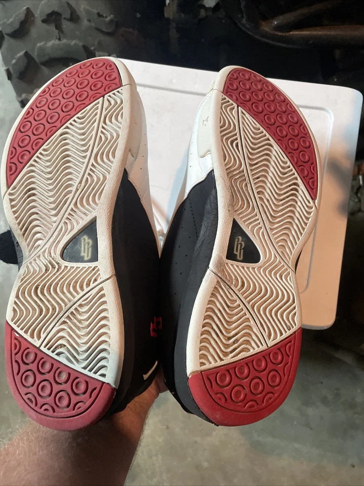 Authentic BIG BEN Wallace Basketball Shoes White Black Mens Size 10.5 No22814 - Image 3 of 4