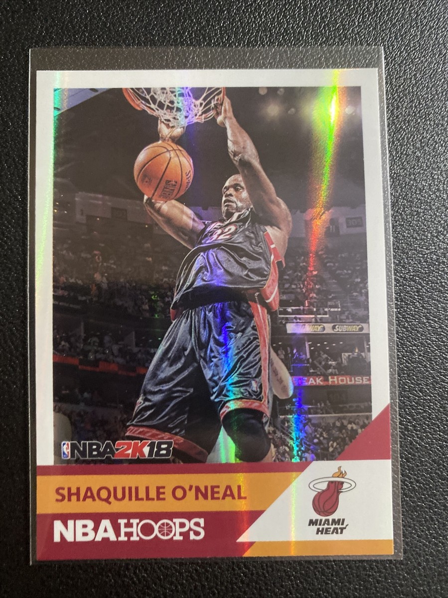 2017-18 NBA Hoops SHAQUILLE O'NEAL SHAQ NBA2K18 Refractor