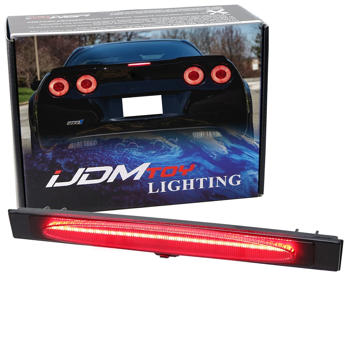 3D LED Bar 3rd Third Tail Brake Light Rear Center Parking Lamp Red For 05-13 Che