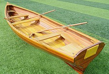 Boston Whitehall Rowboat 17' Cedar Wood Strip Built Pulling Boat Tender New