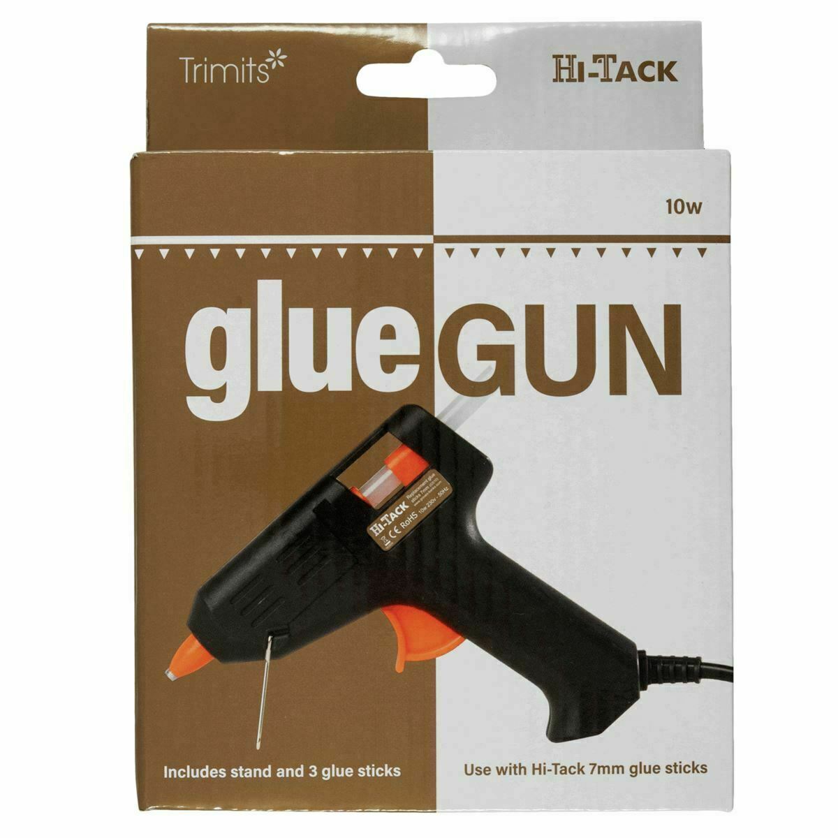 Trimits 5 ☆ popular Hi-Tack Glue Gun MG100 Mini 10w sticks glue + H OFFicial 3x stand