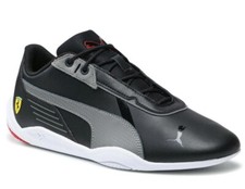 MENS PUMA FERRARI R CAT MACHINA BLACK WHITE MOTORSPORT F1 RACING DRIVING SHOES