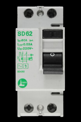 STEEPLE 80 AMP 30mA DOPPELPOLIG RCD TYP AC SD62