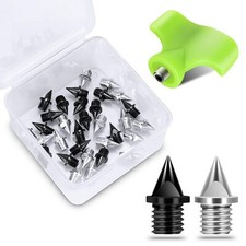 1/4 Inch Carbon Steel Track Spikes 32 Pieces Lighter Weight Spikes Track Shoe...
