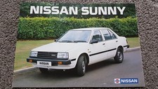 NISSAN SUNNY 12 PAGES SALES BROCHURE 1984 1985