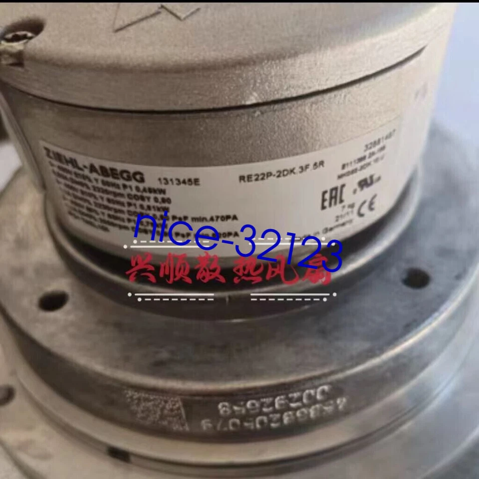 1 PCS ZIEHL-ABEGG Fan RE22P-2DK.3F.5R AC400V Cooling fan Equipment fan - Image 2 of 2