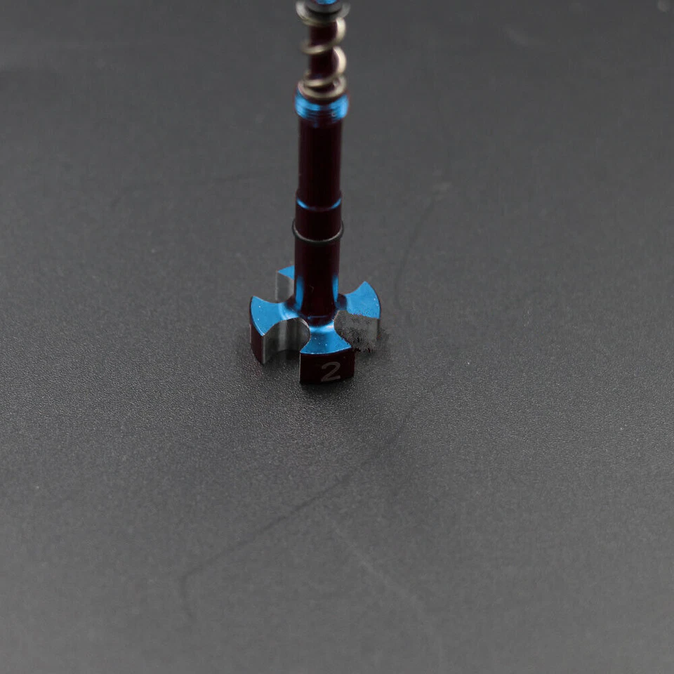 Hágalo usted mismo Metal Azul Fácil Ajuste Mezcla de Combustible Tornillo Moto ATV FCR Carburador de Aire Foto 3 de 4