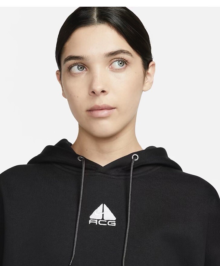 NIKE ACG◆パーカー/XXL/コットン/BLK/無地/DQ5808-010 Nike ACG Therma Fit Tuff Knit Pullover Fleece Hoodie Womens