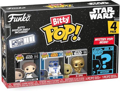 Funko Bitty POP Star Wars - Princess Leia, R2-D2, C-3PO und A Surprise Myste
