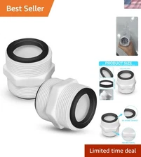 Effortless 1.5-Inch Pool Hose Adapter Set with Strong Sealing Gaskets - 2Pcs
