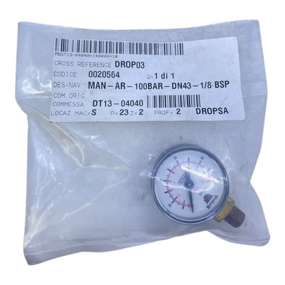 Wika Manometer MAN-AR-100BAR-DN43-1/8BSP Manometer von Wika für die Industrie