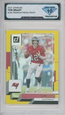 2022 Donruss TOM BRADY #255 Premium Press Proof Gold💎DSG 10 Gem Mint