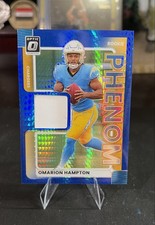 2025 Panini Donruss Optic - Rookie Phenoms Omarion Hampton #RPBH-OHN Blue Hyper