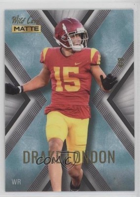 2022 Wild Card Matte SP Exclusive White/Teal 4/8 Drake London Rookie RC 0sw9