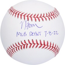 Nolan Jones Colorado Rockies Autographed Baseball with 