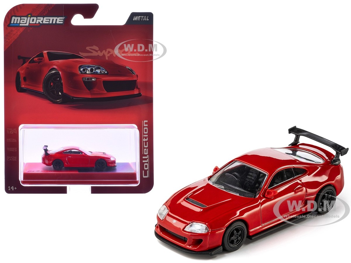 1995 TOYOTA SUPRA RHD RED 1/64 DIECAST MODEL BY MAJORETTE